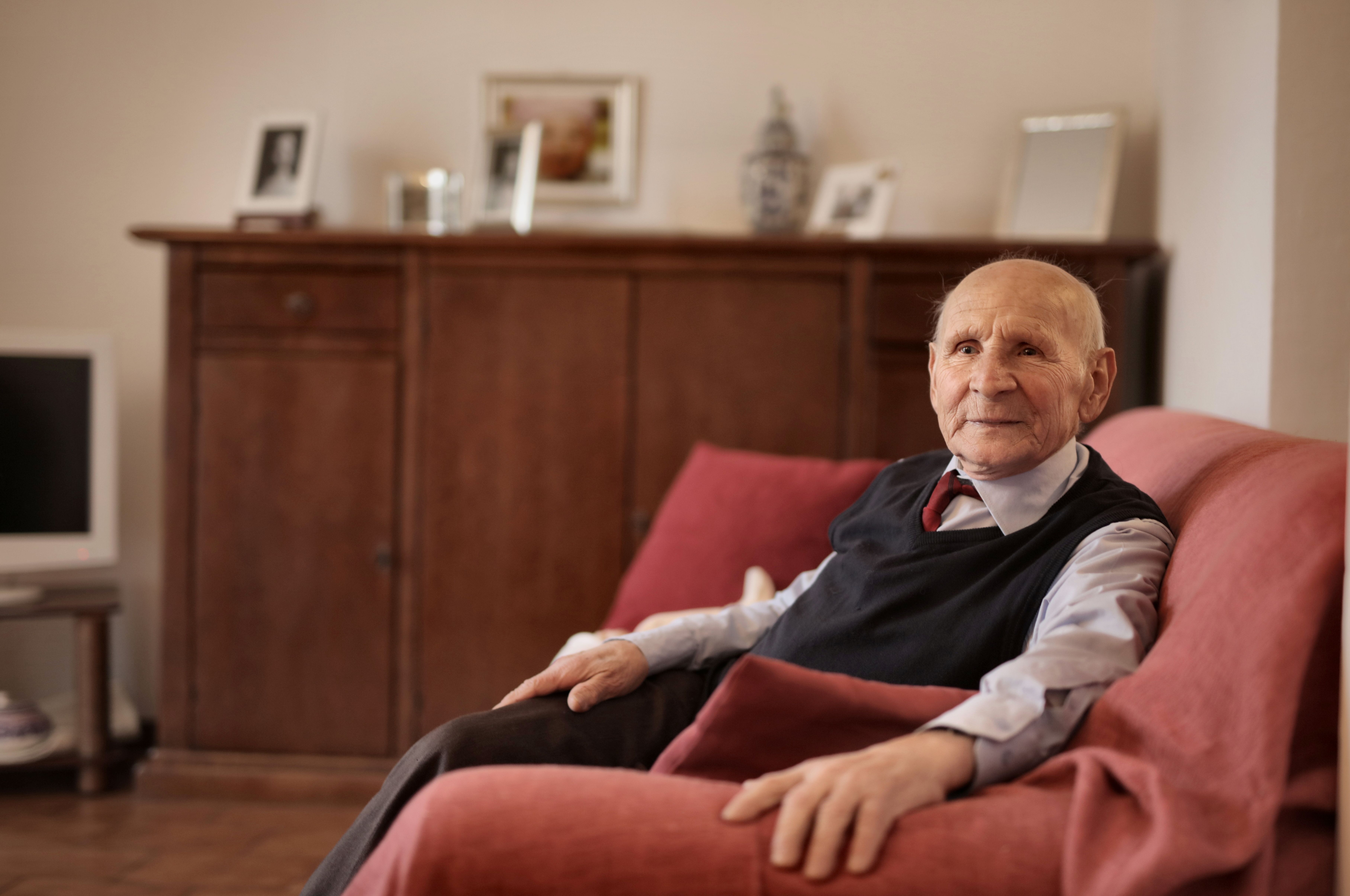 A resident enjoying a calm, well-cared-for day.