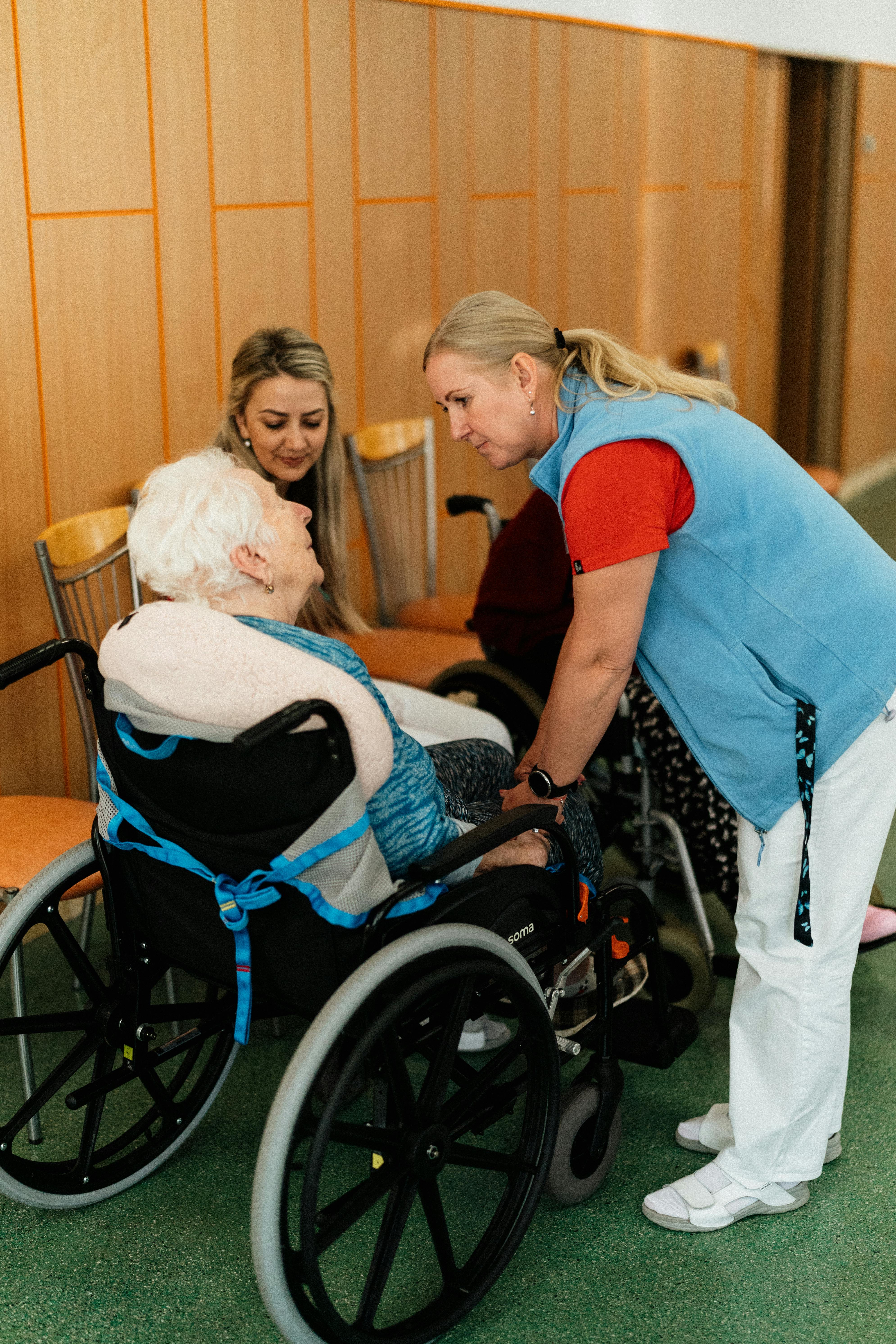 A senior at home, monitored quietly and securely.
